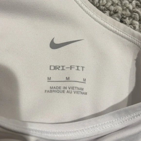 Nike Dri-FIT White Sports Bra - Picture 2 of 6